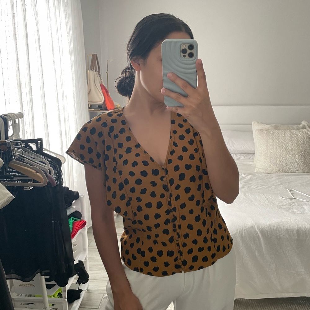 MADEWELL Polka Dot Blouse - Picture 2 of 6